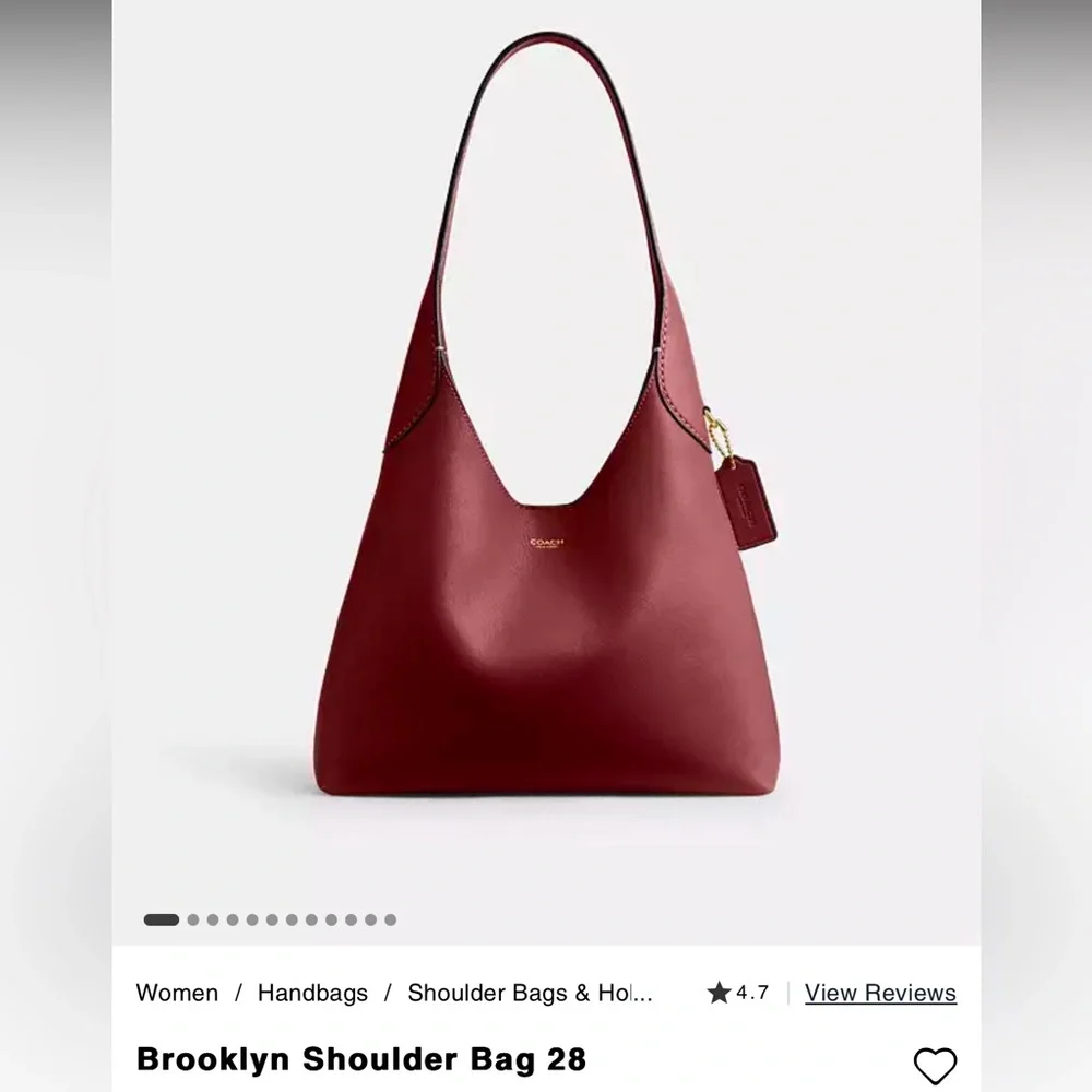 Burgundy Coach Brooklyn 28 - Picture 11 of 11